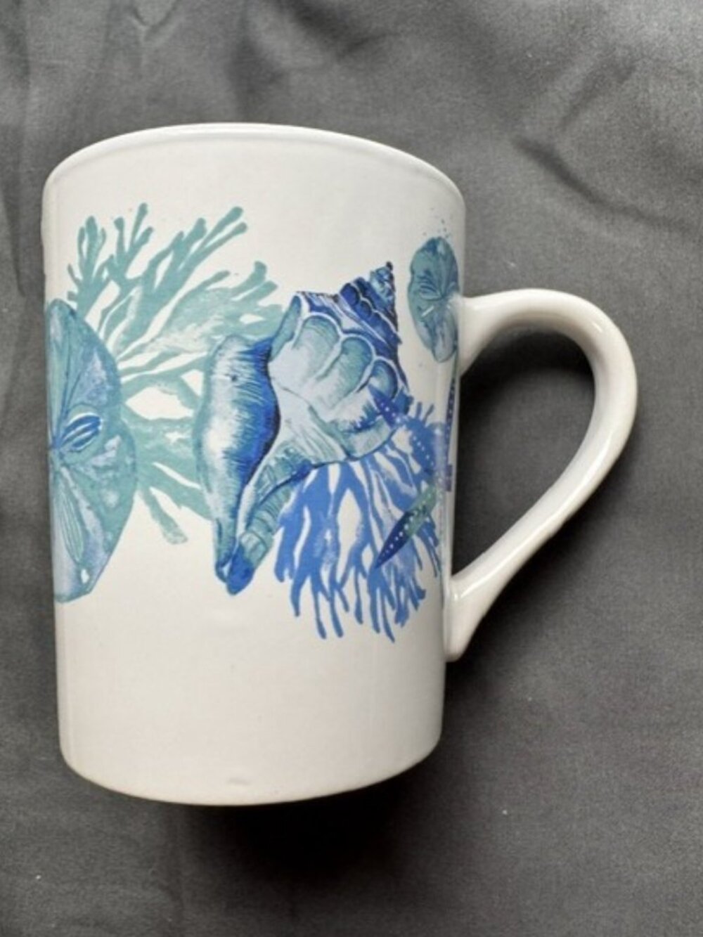Set of 4 Royal Norfolk Seashell Coffee / Tea Cups Coastal Nautical Beach